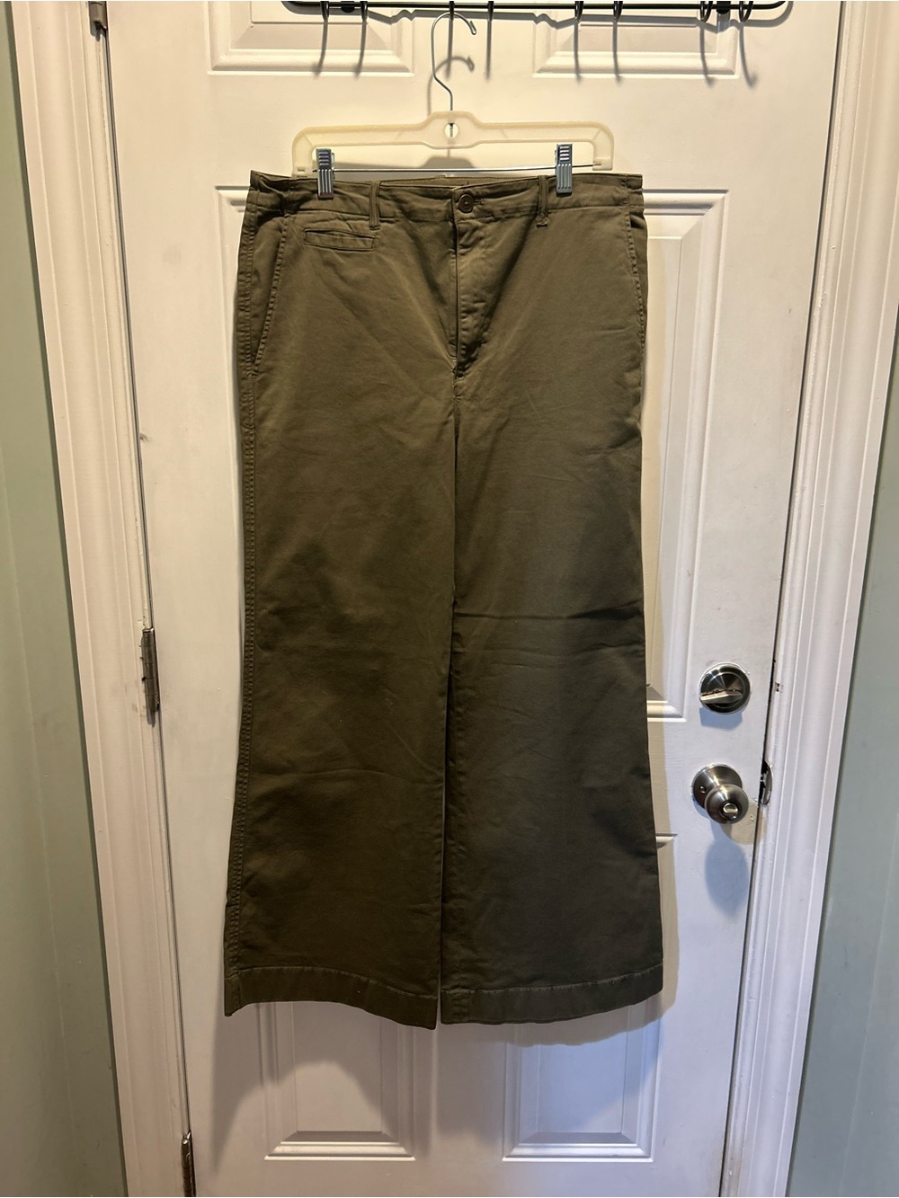 Ralph Lauren Olive Green Wide-Leg Chinos